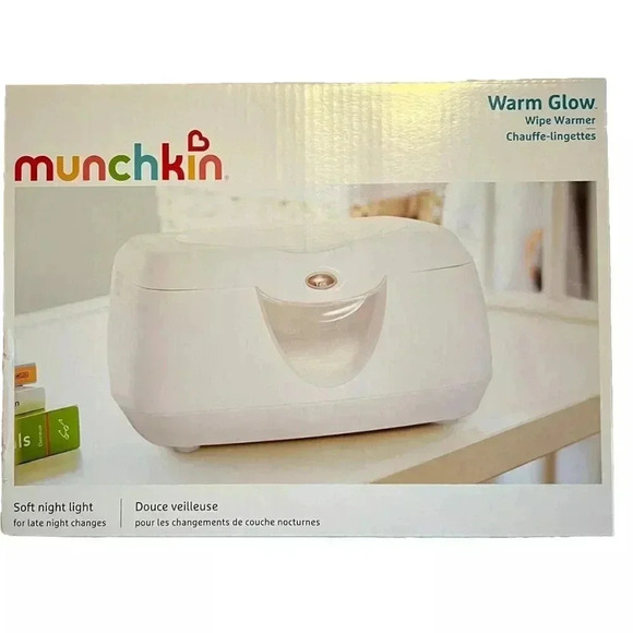NEW Munchkin Nursery Warm Glow Wipe Warmer - White - Picture 1 of 3